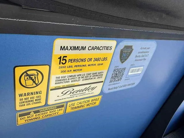 Slide: The Image of Bentley Pontoons Legacy 223 Swingback Dual Captain 3/4 Tube 2026 - 20