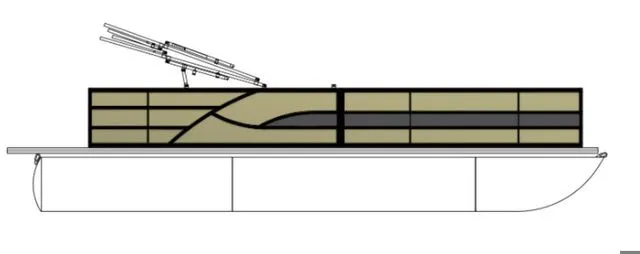 The Image of Bentley Pontoons Legacy 223 Navigator 3/4 Tube 2026 - 1