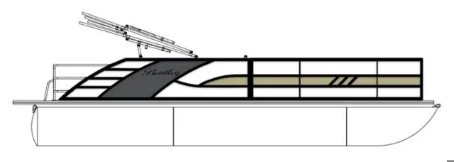 Slide: The Image of Bentley Pontoons Elite 253 Swingback Bench Full Tube 2026 - 9