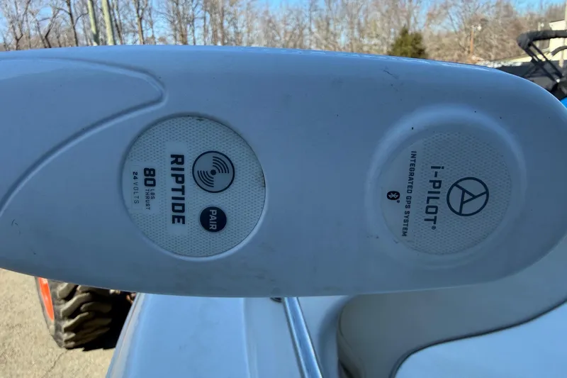 Slide: The Image of Minn Kota Riptide i-Pilot trolling motor on 2017 Key West 189 FS boat. - 12