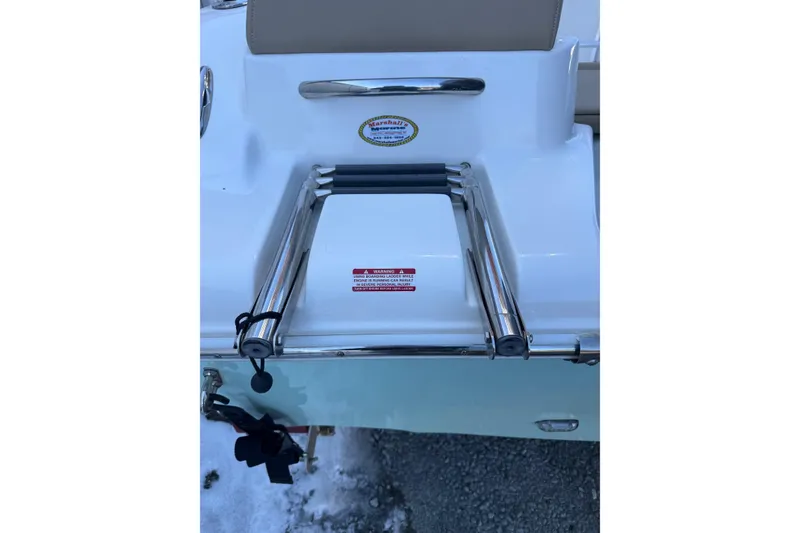 Slide: The Image of 2017 Key West 189 FS boat with a stainless steel swim ladder. - 37