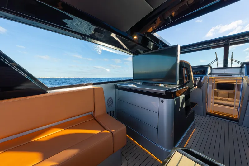 Slide: The Image of Luxurious interior of 2024 Wajer 55 HT yacht with ocean view and modern amenities. - 17