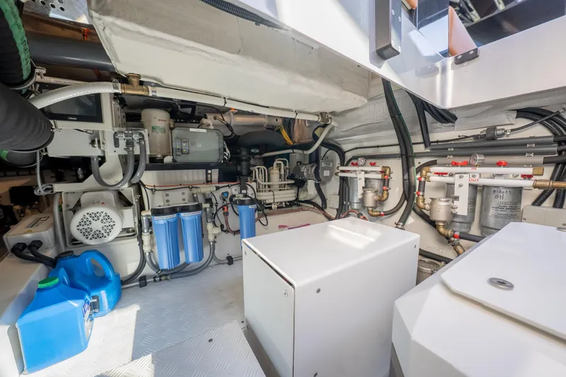 Slide: The Image of Engine room of 2024 Wajer 55 HT yacht, showcasing advanced mechanical systems and equipment. - 40