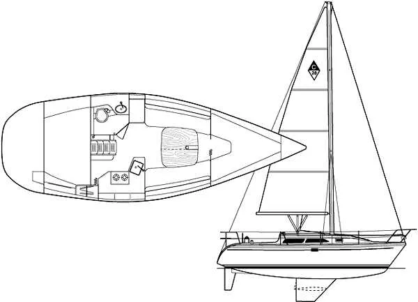 Slide: The Image of Catalina 28 MkII 1996 - 6