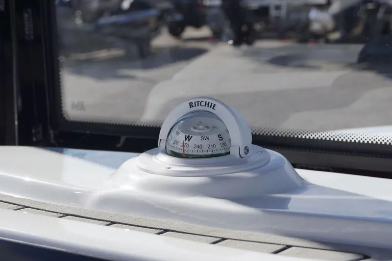 Slide: The Image of Ritchie compass on a 2026 Tidewater 220 LXF boat. - 17