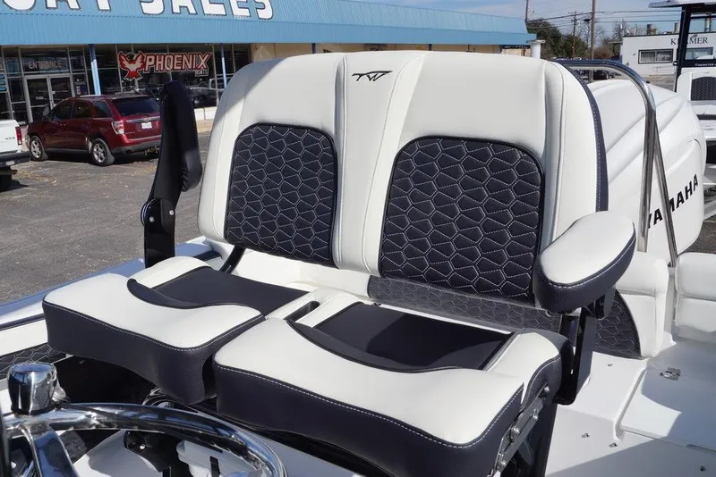 Slide: The Image of 2026 Tidewater 220 LXF boat seats with modern design. - 9