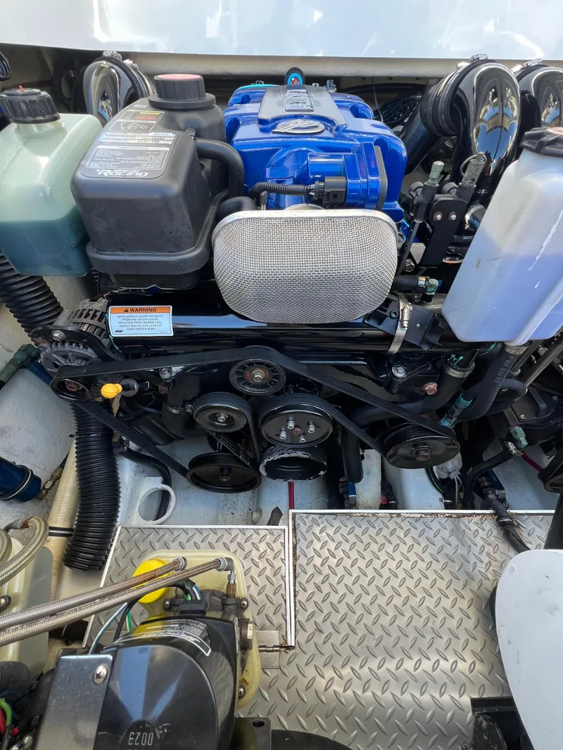 Slide: The Image of Engine compartment of a 2016 Formula 353 FASTech boat, showcasing mechanical components. - 31