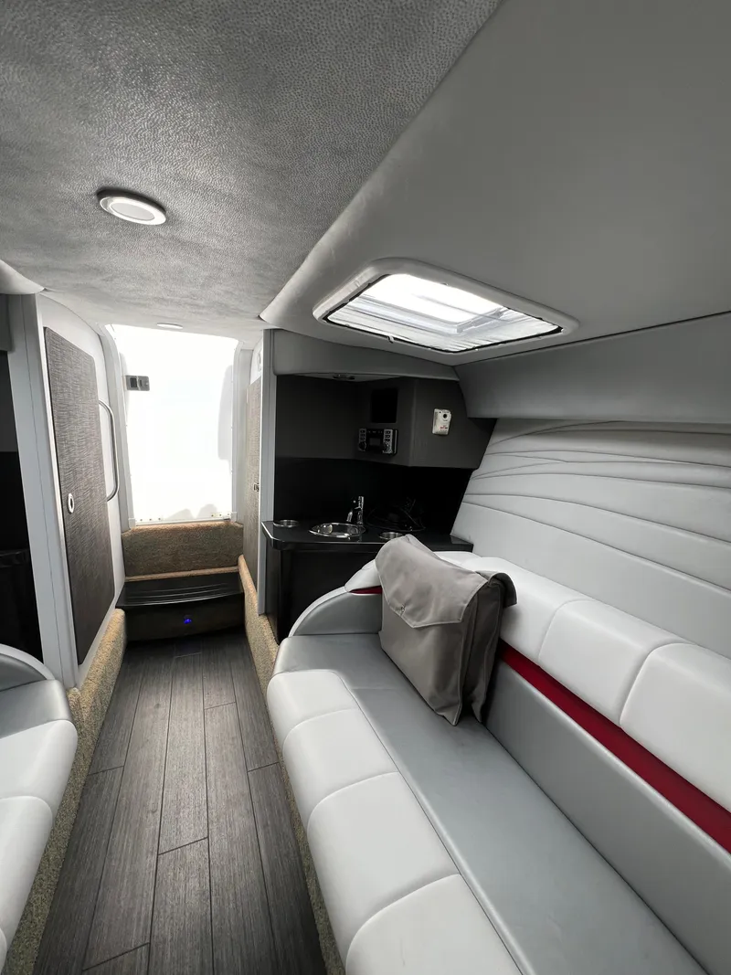 Slide: The Image of Interior of a 2016 Formula 353 FASTech with modern amenities. - 44