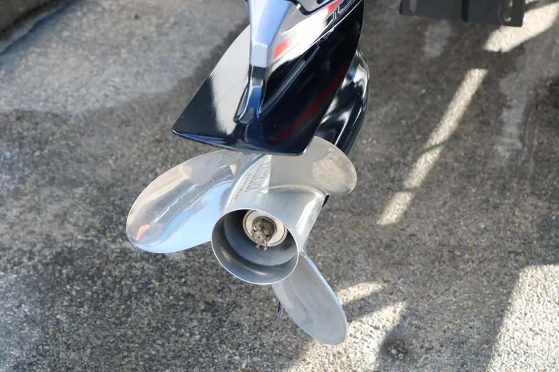 Slide: The Image of 2023 Silver Wave 2410 SW5 RLP boat propeller on concrete surface. - 11
