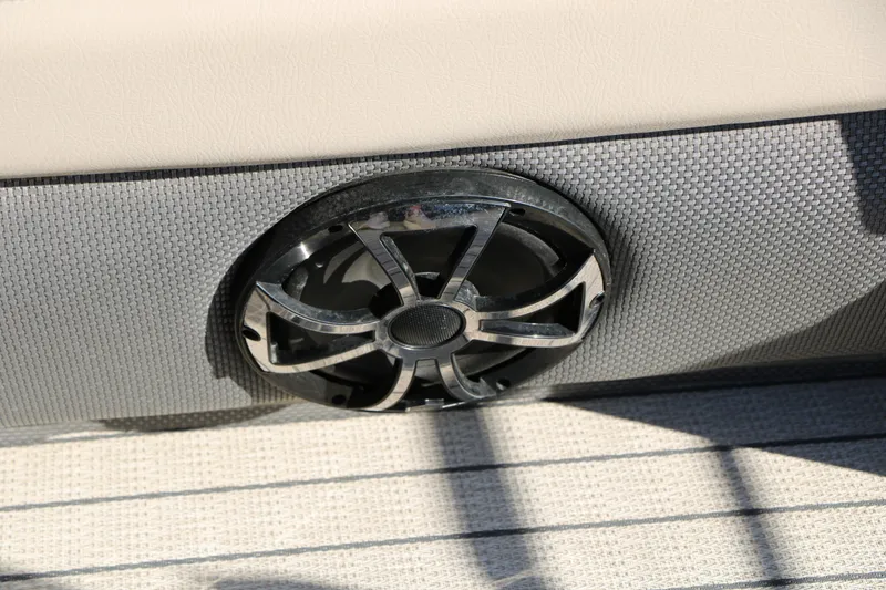 Slide: The Image of 2023 Silver Wave 2410 SW5 RLP boat speaker detail on textured panel. - 41