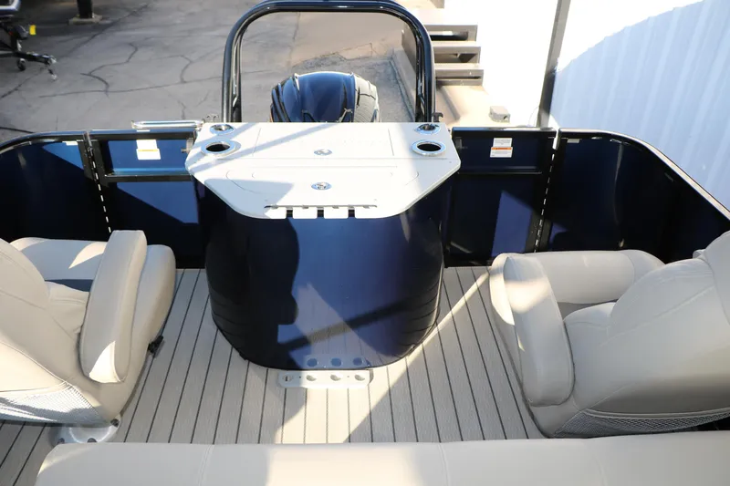 Slide: The Image of 2023 Silver Wave 2410 SW5 RLP boat interior with seating and helm station. - 43