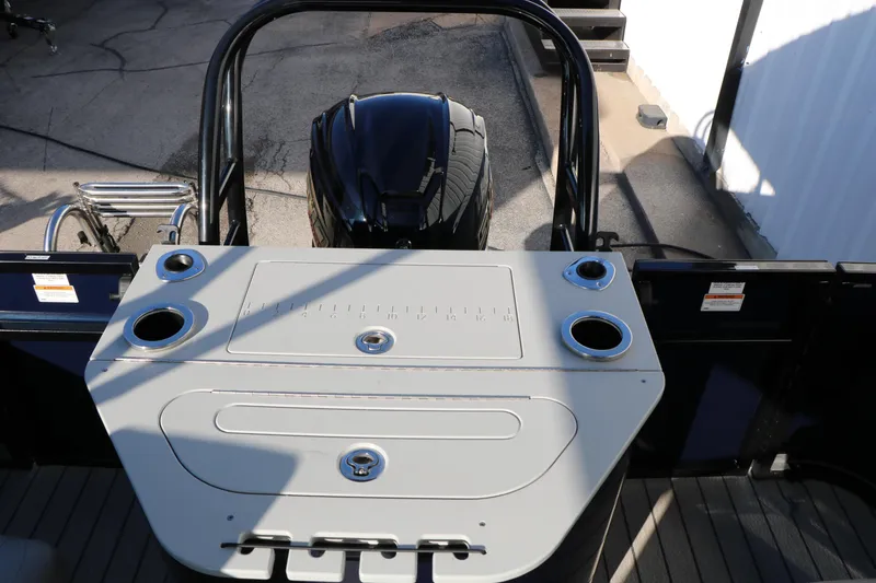 Slide: The Image of 2023 Silver Wave 2410 SW5 RLP boat with sleek design and modern features. - 44