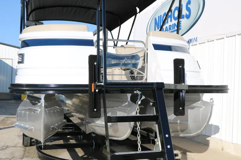 Slide: The Image of 2023 Silver Wave 2410 SW5 RLP pontoon boat at Nichols Marine dealership. - 5