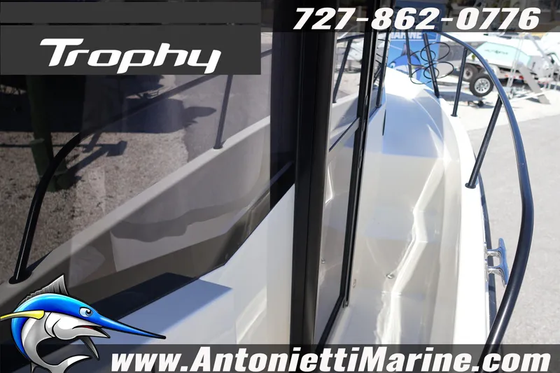 Slide: The Image of 2026 Bayliner Trophy T25 Pilothouse boat at Antonietti Marine dealership. - 18