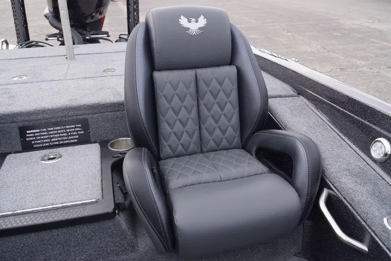Slide: The Image of Luxurious seat in 2026 Phoenix 721 ZXL boat with diamond stitching and logo. - 22