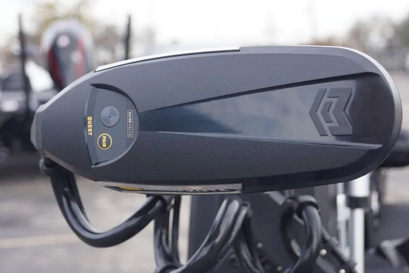 Slide: The Image of Close-up of 2026 Phoenix 721 ZXL boat motor with sleek design and logo. - 25