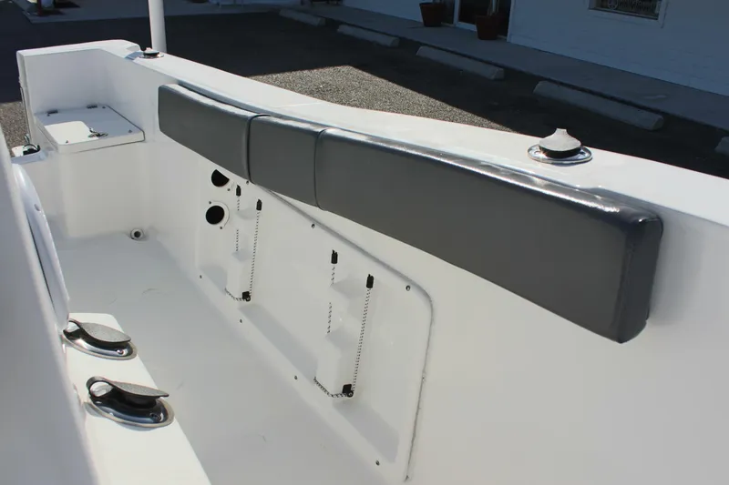 Slide: The Image of Interior view of 2024 Clear Water 2000 CC boat, featuring seating and storage compartments. - 24