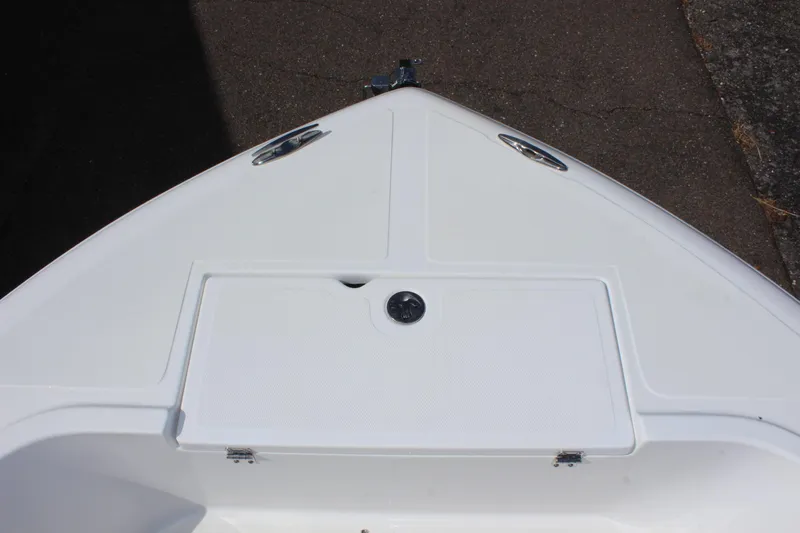 Slide: The Image of Bow of 2024 Clear Water 2000 CC boat with storage compartment. - 26