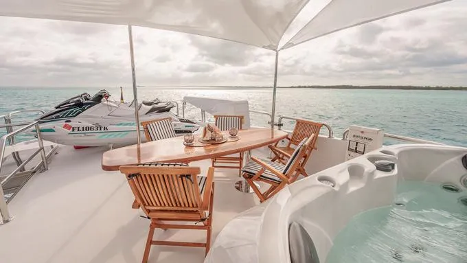 Slide: The Image of Shaded boat deck dining - 55