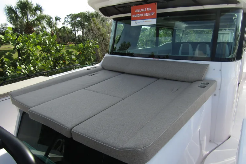 Slide: The Image of 2024 Axopar 45 XC Cross Cabin BRABUS Trim with sunbed, available for immediate delivery. - 48