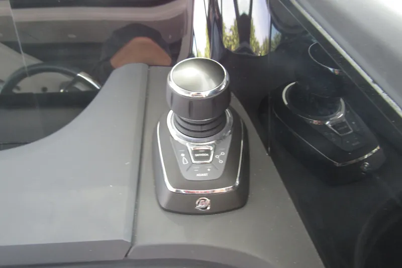 Slide: The Image of Joystick control in 2024 Axopar 45 XC Cross Cabin BRABUS Trim boat. - 20