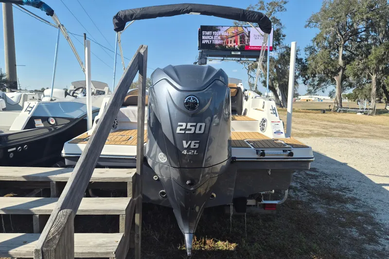 Slide: The Image of 2026 Starcraft SVX 231 OB DH boat with spacious seating and modern design. - 3