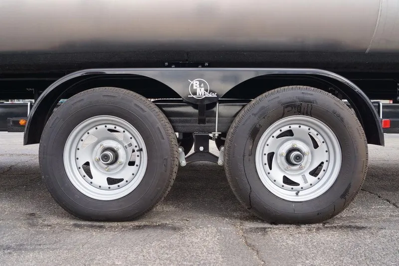 Slide: The Image of Trailer wheels of 2026 Avalon Catalina Versatile Rear Bench - 25' boat. - 2