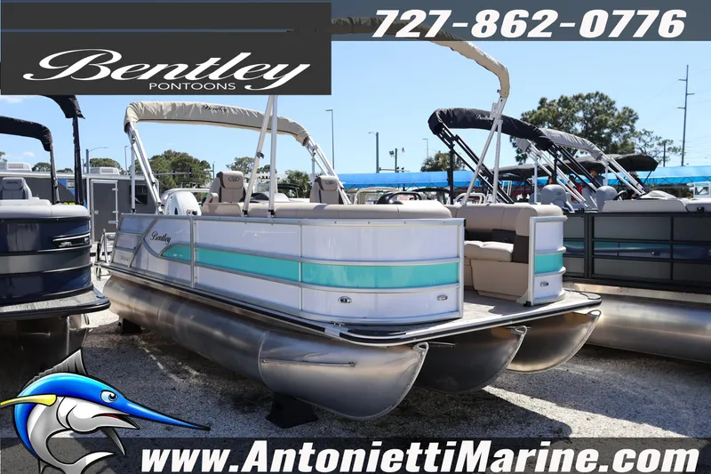 The Image of 2026 Bentley Pontoons Legacy 203 Swingback displayed at Antonietti Marine dealership. - 5