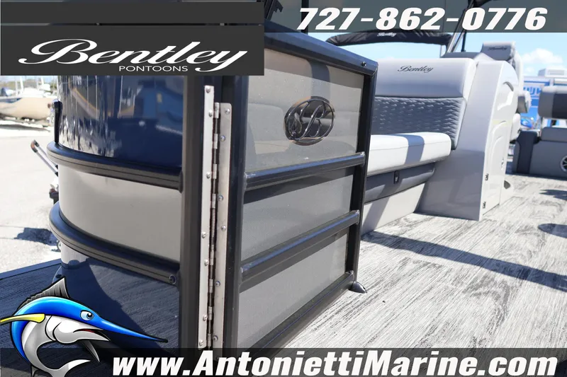Slide: The Image of 2026 Bentley Pontoons Elite 253 Swingback at Antonietti Marine dealership. - 8