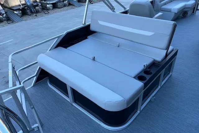 Slide: The Image of 2026 Godfrey EX 2286 SFLX boat with spacious seating and cup holders. - 8