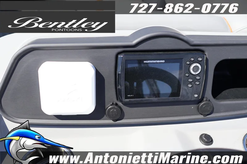 Slide: The Image of Dashboard of 2026 Bentley Pontoons Bolt 223 with Humminbird Helix 5 GPS. - 24