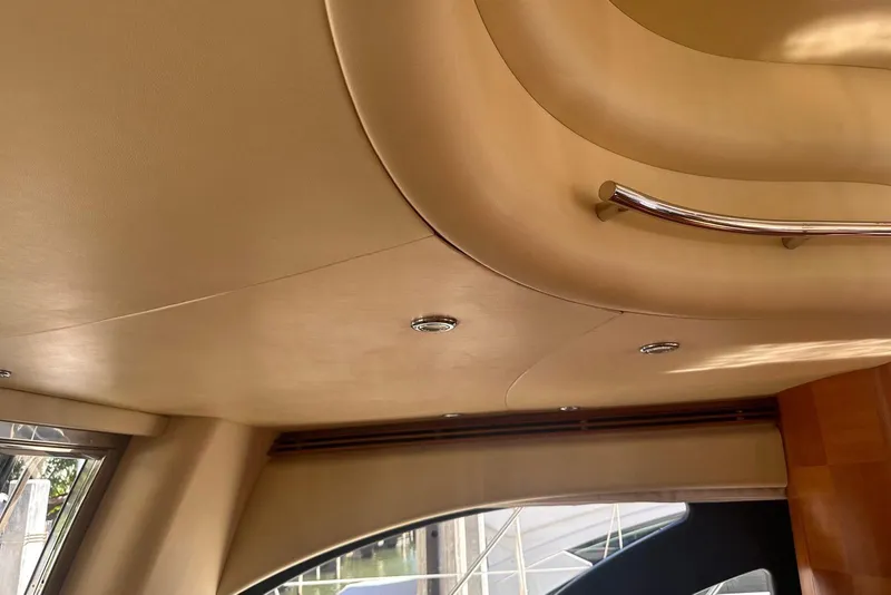 Slide: The Image of Interior ceiling of 2007 Azimut 55E yacht with elegant design and lighting. - 19