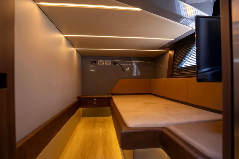 Slide: The Image of Luxurious interior of 2026 Hanover 447 with modern lighting and comfortable seating. - 7