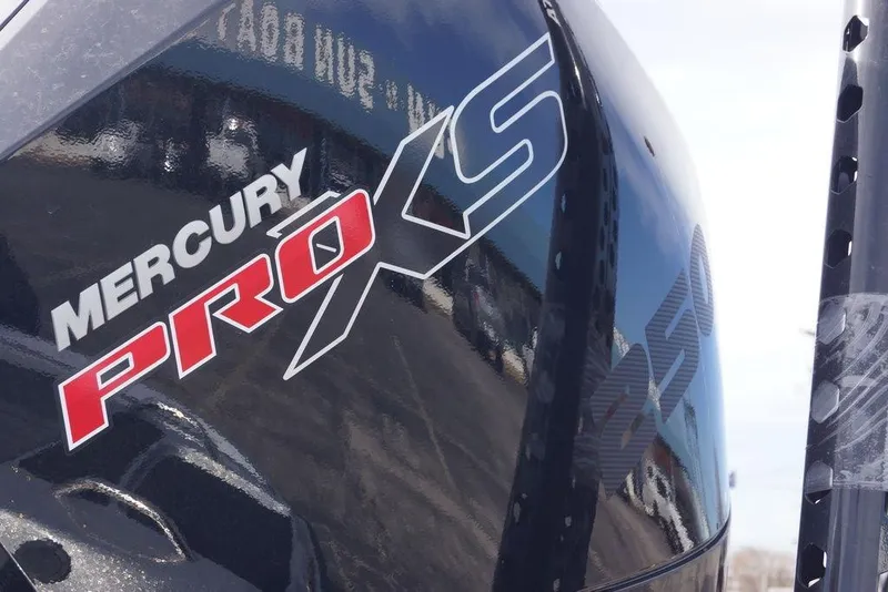 Slide: The Image of Close-up of Mercury Pro XS engine on 2026 Phoenix 721 ZXL boat. - 9