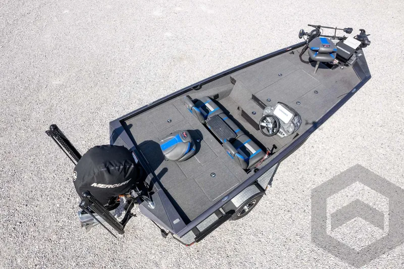 Slide: The Image of 2020 Ranger RT188P fishing boat with Mercury engine, spacious deck, and modern controls. - 69