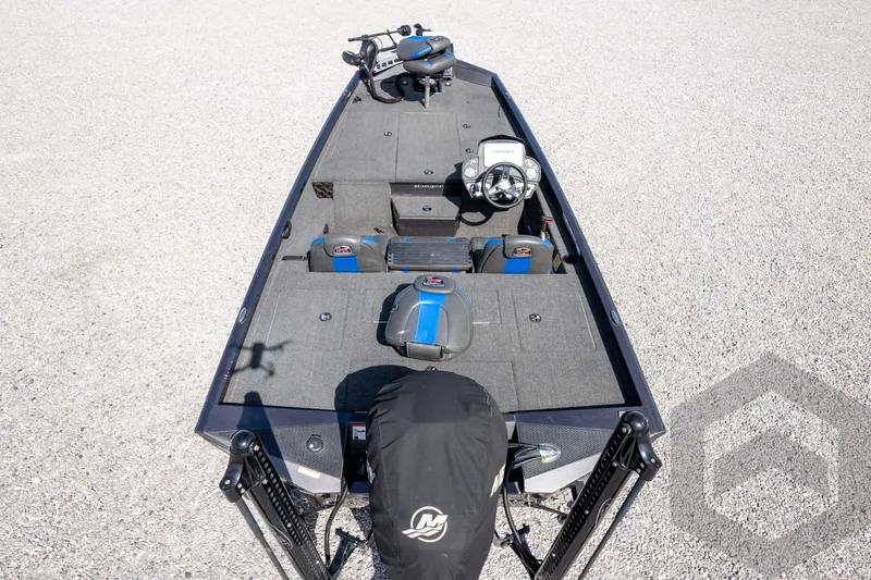 Slide: The Image of 2020 Ranger RT188P fishing boat interior with seating and steering console. - 70