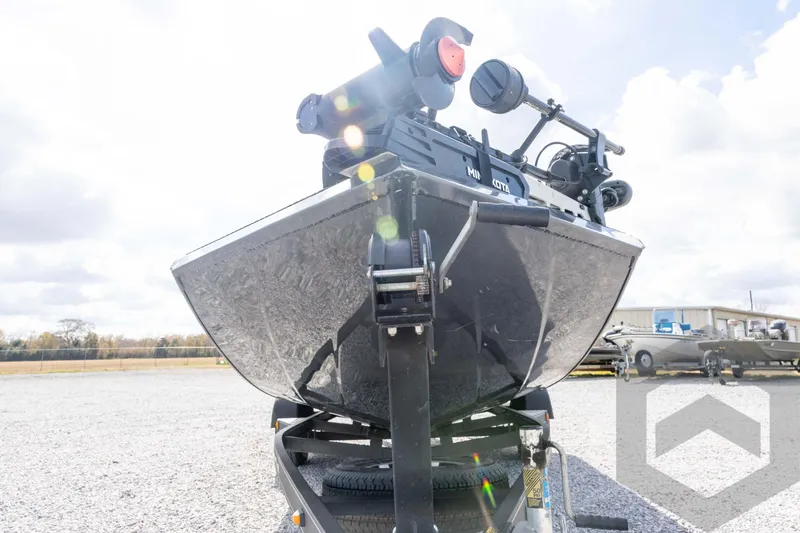 Slide: The Image of 2020 Ranger RT188P boat on trailer, outdoor setting, bright sky background. - 9
