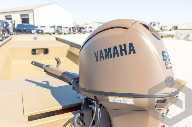 Slide: The Image of 2026 G3 Gator Tough 1860 VBW boat with Yamaha 60HP outboard motor. - 18