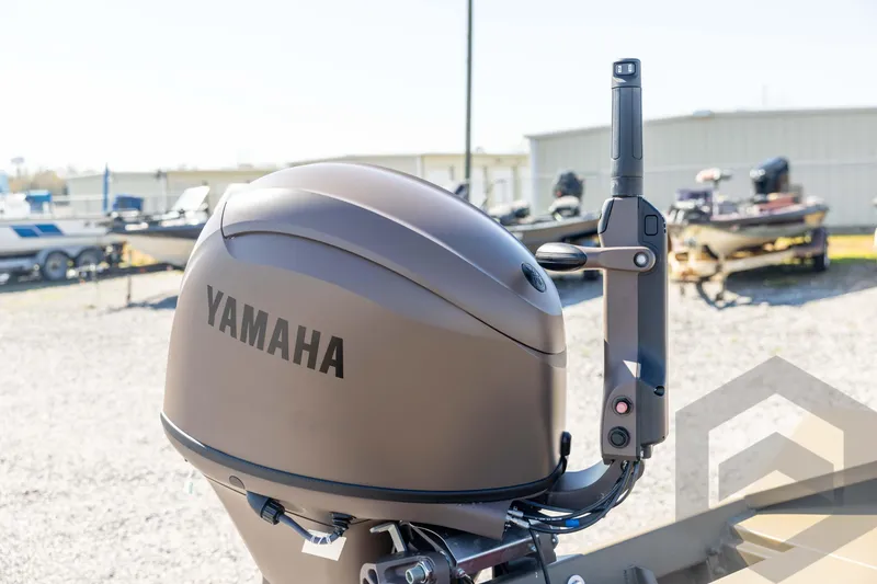 Slide: The Image of Yamaha outboard motor on 2026 G3 Gator Tough 1860 VBW boat, outdoor setting. - 25