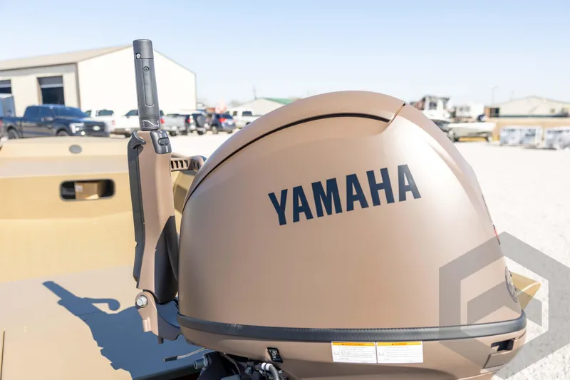 Slide: The Image of Yamaha outboard motor on 2026 G3 Gator Tough 1860 VBW boat, outdoor setting. - 26