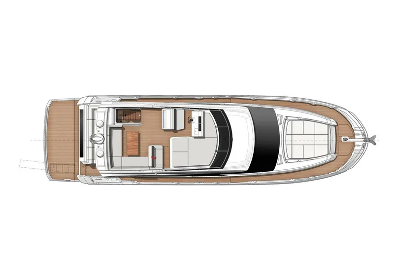 Slide: The Image of Manufacturer Provided Image: Top view of 2022 Prestige 520 yacht layout. - 126
