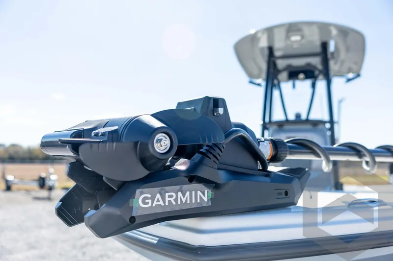 Slide: The Image of Garmin device on 2026 Pathfinder 2500 Hybrid boat, showcasing advanced marine technology. - 43