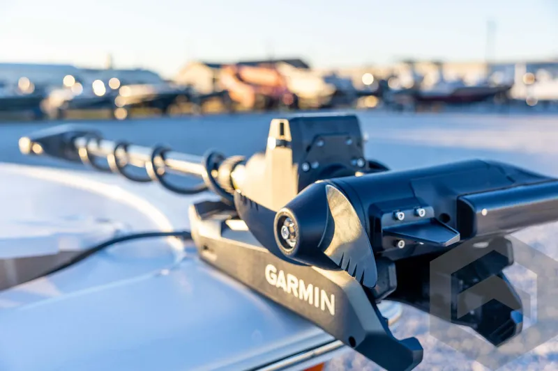 Slide: The Image of 2026 Tidewater 2110 Bay Max with Garmin equipment, close-up view in a marina setting. - 31