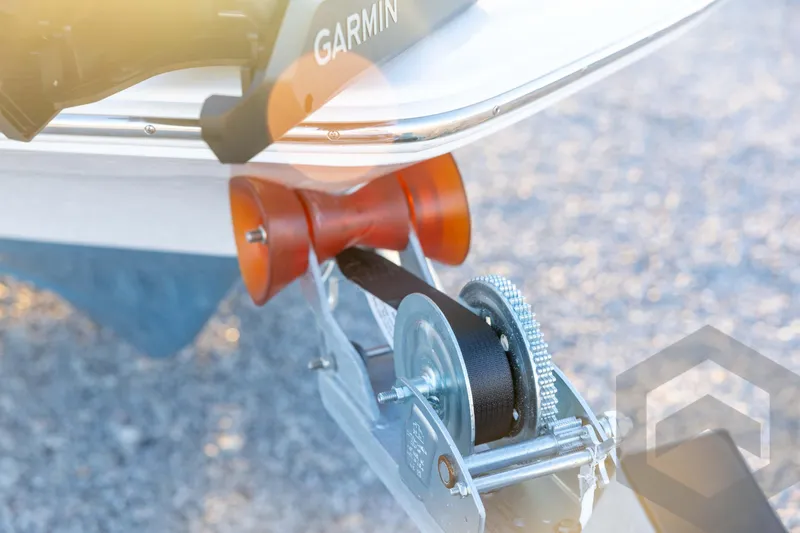 Slide: The Image of 2026 Tidewater 2110 Bay Max boat trailer winch with Garmin equipment. - 34