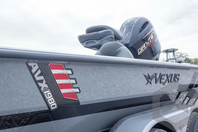 Slide: The Image of 2026 Vexus AVX 1980 boat with sleek design and powerful engine. - 27