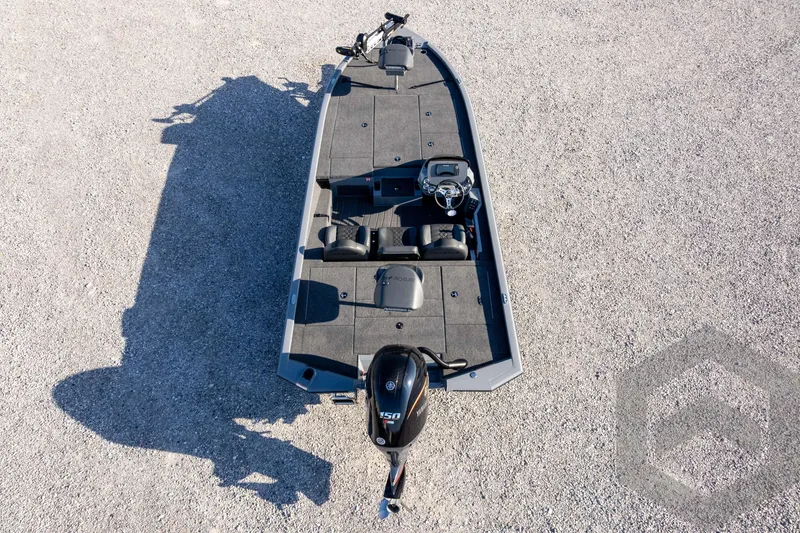 Slide: The Image of 2026 Vexus AVX 1980 boat, aerial view, showcasing spacious deck and seating. - 83