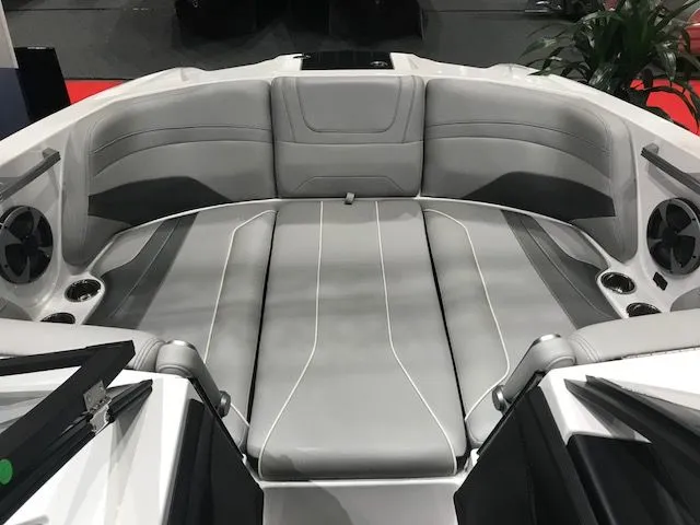 Slide: The Image of Interior of 2018 Malibu Wakesetter 22 MXZ with modern control console. - 4