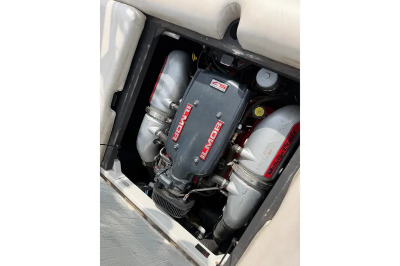 Slide: The Image of 2012 MasterCraft X2 boat engine, Ilmor branding visible. - 9