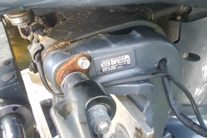 Slide: The Image of Close-up of a 2012 Sterling 220XS engine. - 24