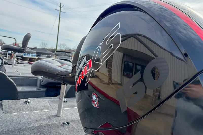 Slide: The Image of 2021 Tracker Pro Team 195 TXW boat with Mercury Pro XS 150 engine. - 3